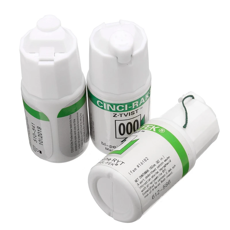 1Bottle Disposable Size 0 00 000 2M Dental Thread Gingival Retraction Cord Green Knitted Cotton Gum Line Dentist Material Oral