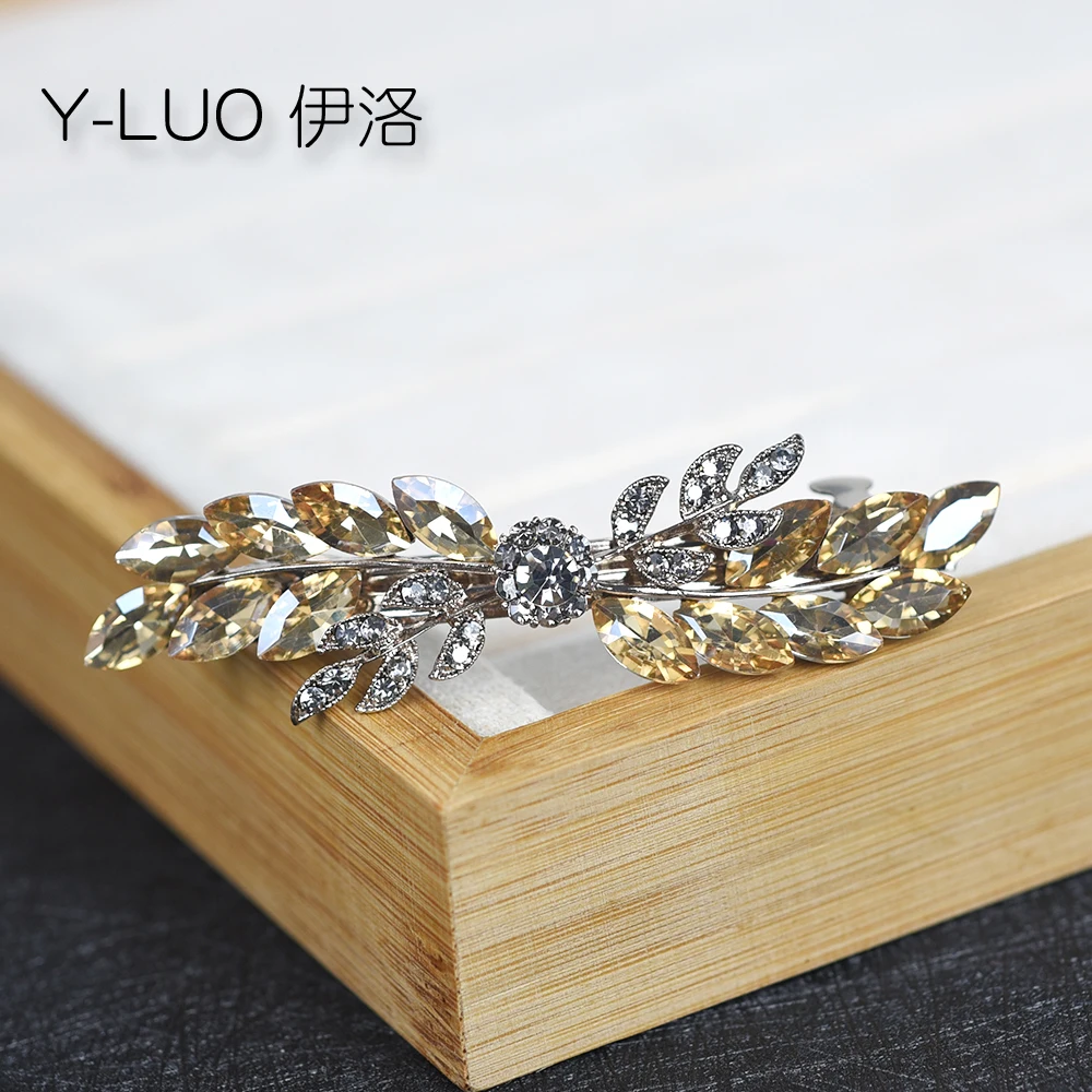 Women Headwear Flower Cute Hair Clip Fashion Crystal Hair barrettes Rhinestone Hair Accessories For Women