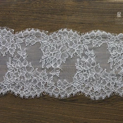 Black And White Lace Eyelashes Lace Fringe Fabric Sewing Material Wide Handmade DIY Clothing Accessories Fabric