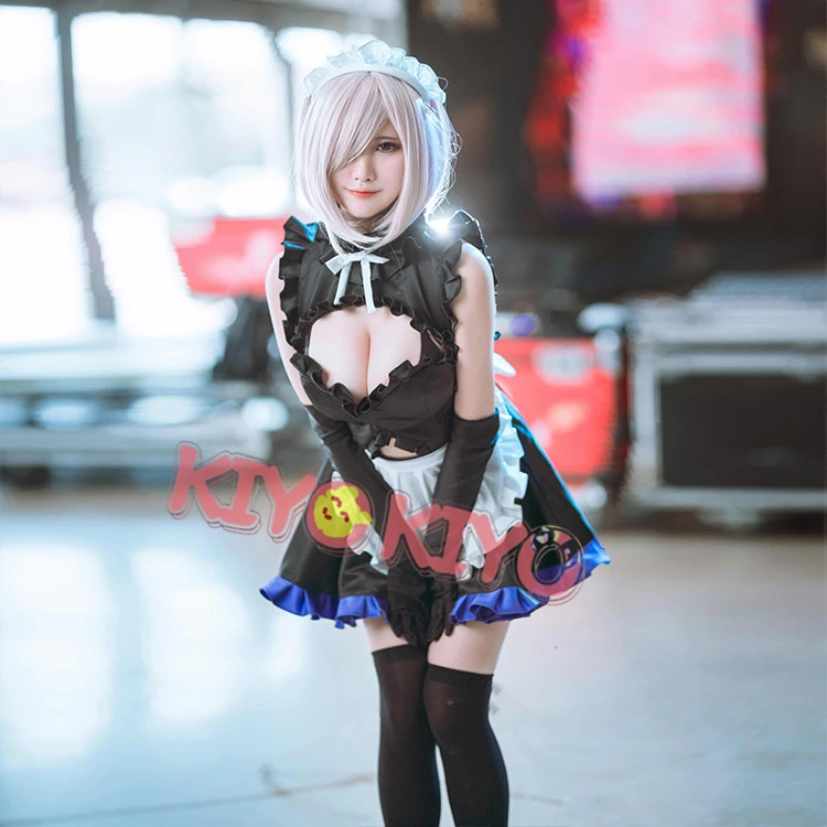 

KIYO-KIYO Fate/Grand Order Game FGO Mash Kyrielight Maid Dress Cosplay Costume Halloween Costumes Dress Female