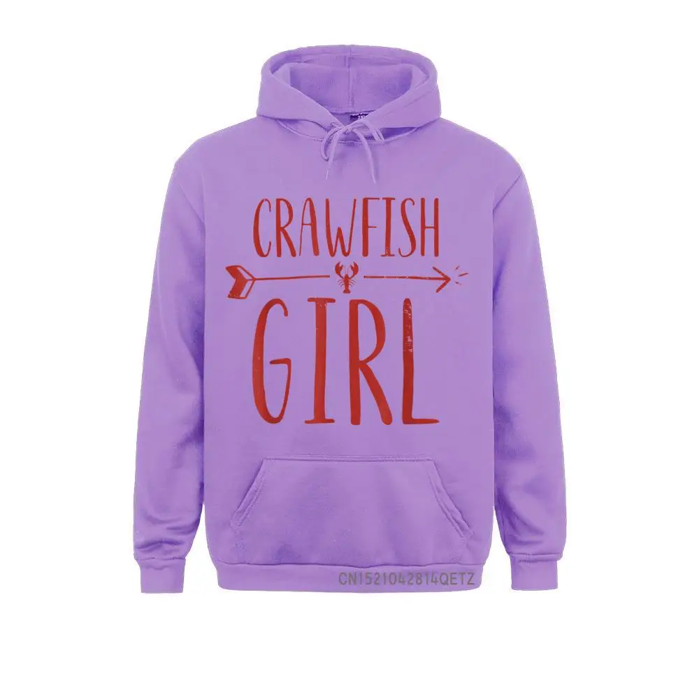 Designer Male Sweatshirts Crawfish Girl Funny Women's Crawfish Boil Party Warm Red Comics Hoodies Fall Sportswears Long Sleeve