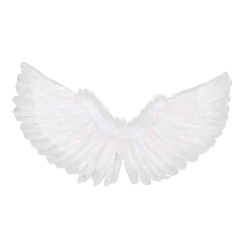 Fashion Kids Adult White Feather Angel Wings Dance Stage Show Wings Masquerade Carnival Festival Cosplay Party Costume