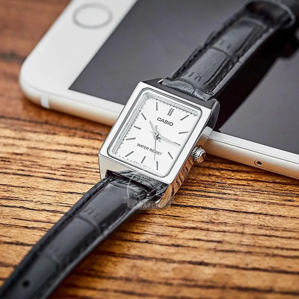 Reloj Casio Watch para mujer de marca de lujo de cuero analógico de esfera cuadrada para mujer reloj de pulsera de cuarzo para mujer reloj de cuarzo