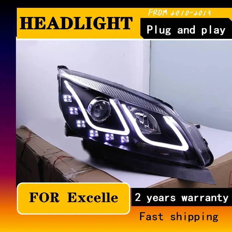 สำหรับ Buick Excelle GT ไฟหน้า2010-2013สำหรับ Excelle GT Led ไฟหน้า Led Drl โคมไฟ H7 Hid Bi-Xenon เลนส์