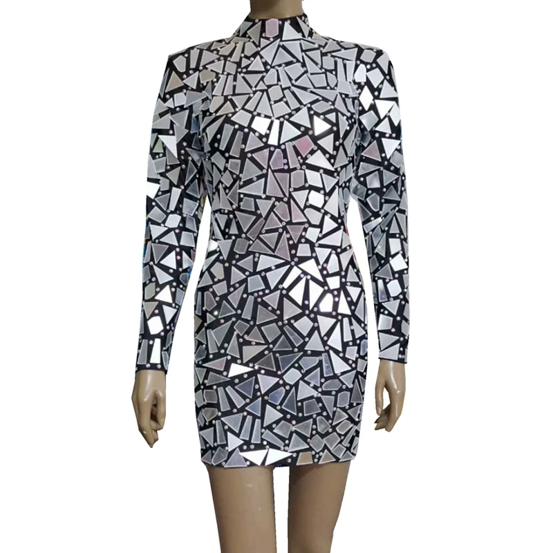 

Женское вечернее платье стразы, черное платье с блестящими зеркалами в новом дизайне для празднования дня рождения, выпускного вечера, вечевечерние НКИ