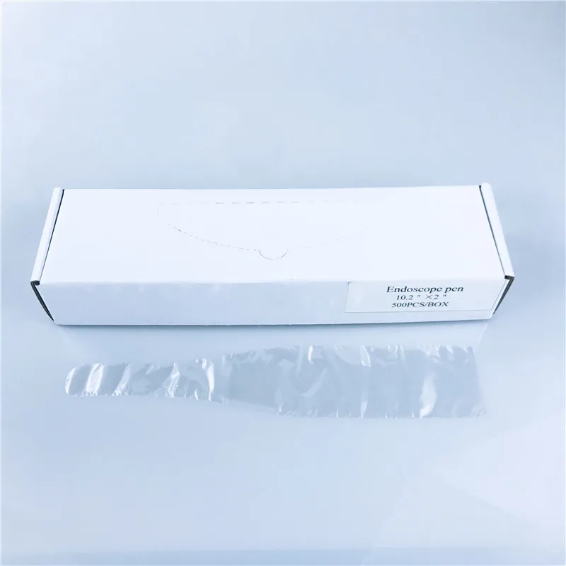 

500pcs/box Dental Material cover for Endoscope Disposable Poly Plastic oral camera sleeves Protective Film/cover for Endoscope