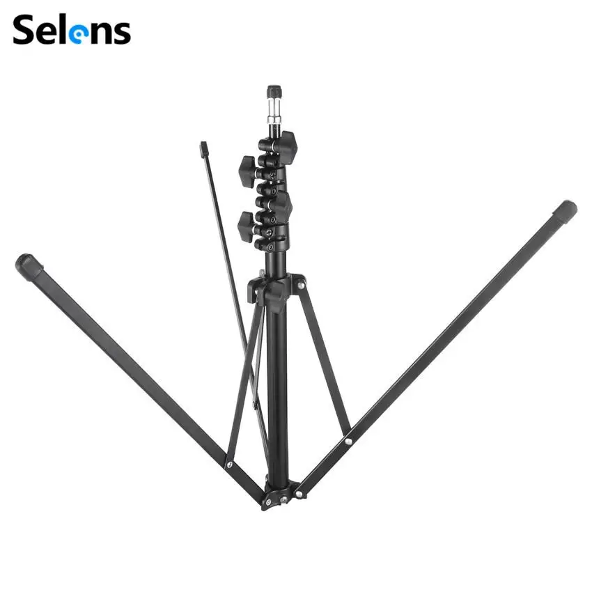 Selens Photography Light Stand 220cm Reversible Studio Light Tripod For Photo Camera Flash Reflector Background Softbox Load 3kg
