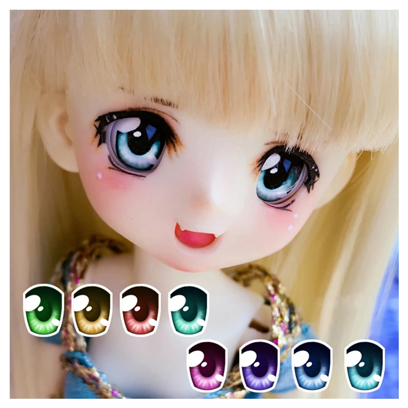 

BJD eyes 10-22mm doll eyes metallic effect 2D doll eyes for 1/8 1/6 1/4 1/3 BJD SD DD doll accessories 8 colors