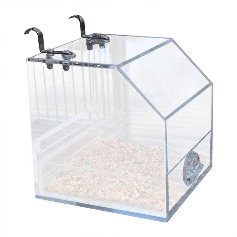 Portable Bird Feeder  Seed Catcher Tray Feeders  Suspending Birds Food Dish For Cage For Lovebirds Cockatiels Canaries