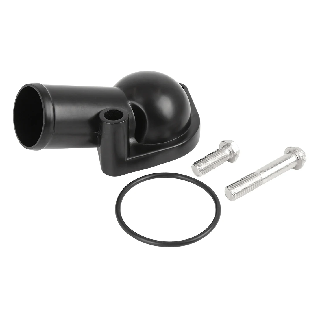 uxcell Black Car Water Neck Thermostat Housing 15 Degree for SBC and BBC Chevy Engines 265 283 305 327 350 383 396 400 427