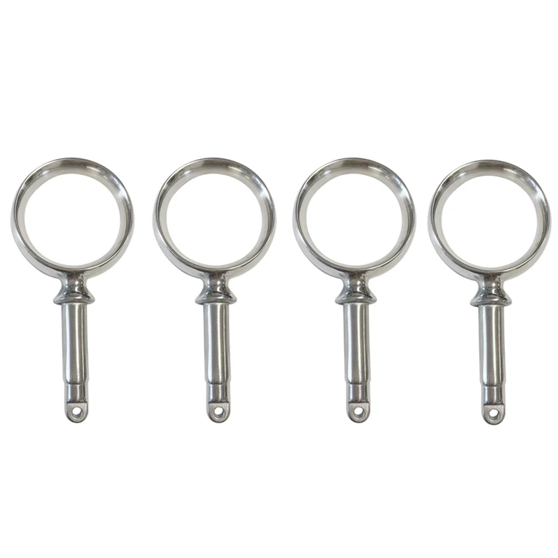 4pcs Stainless Steel Quick Release Pins Fixed connection for Boat Bimini Top Deck Hinge Marine hardware