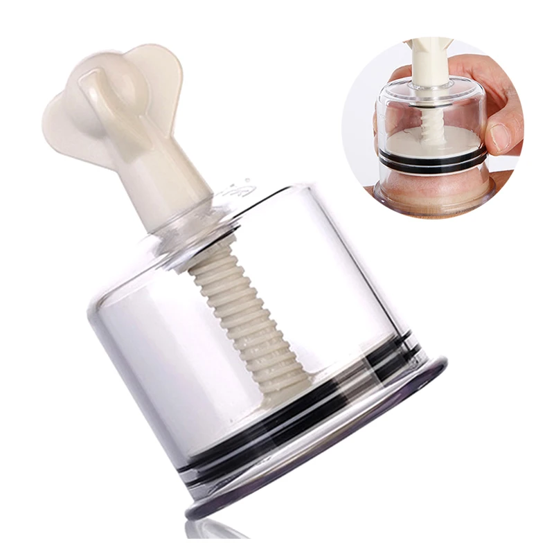 1PC Manual Rotating Cupping Vacuum Cupping Device Breast Nipple Sucker Body Massager Vacuum Suction Cup Anti Cellulite Massager