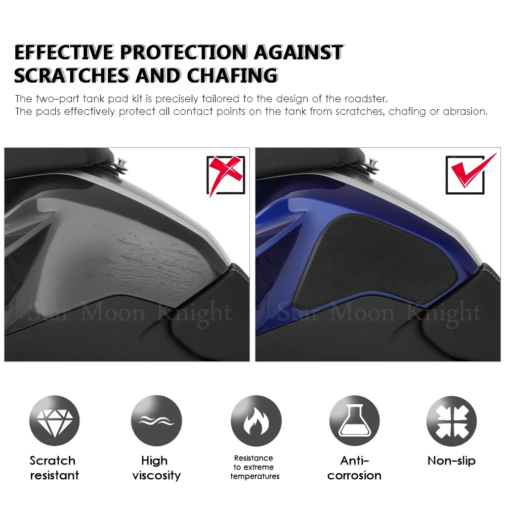 Motorcycle side fuel tank pad For BMW F900R F 900 R F900 R 2020 Tank Pads Protector Stickers Knee Grip Traction Pad