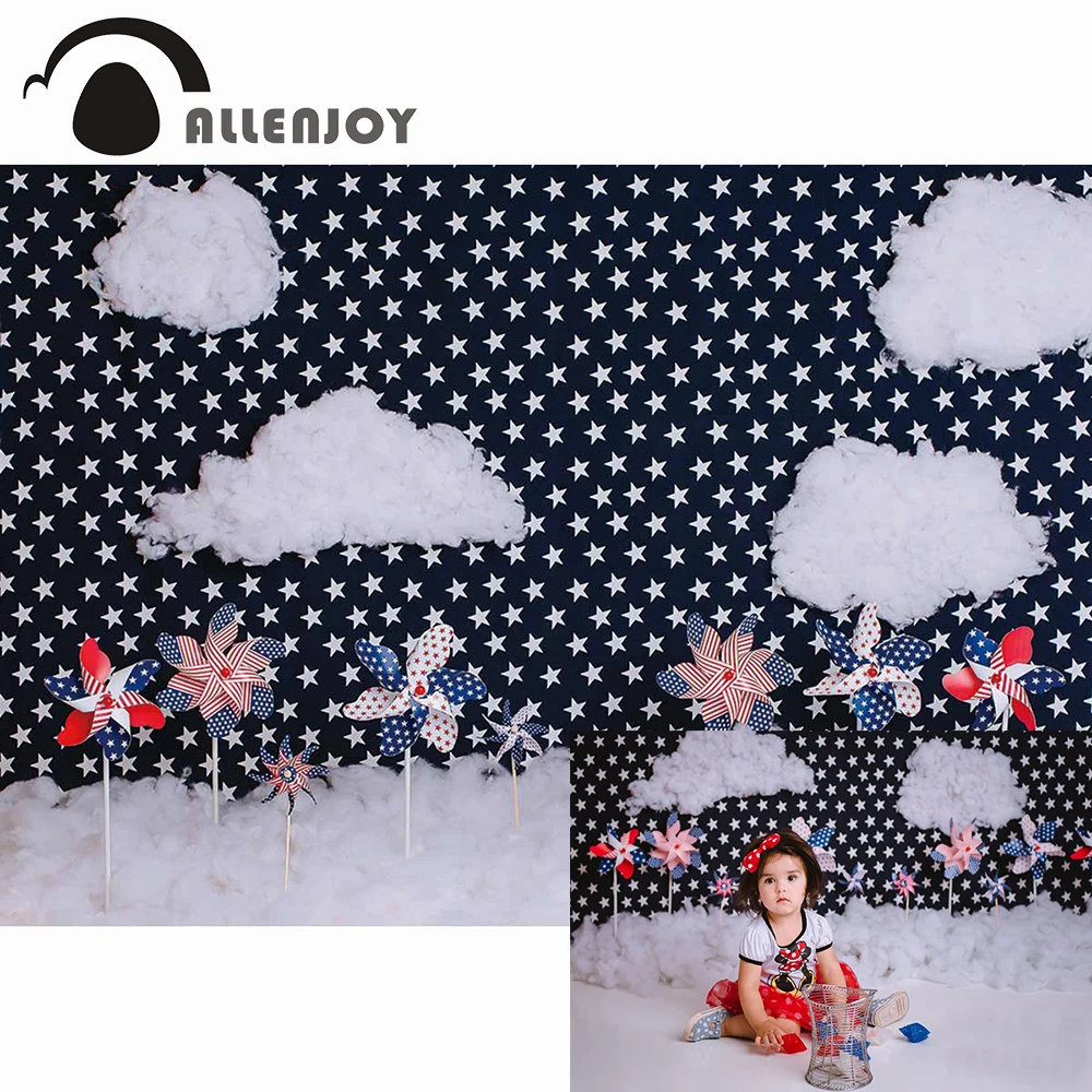 

Allenjoy Smash Cake Background For Photography Girl Birthday Independence Day Photo Studio Backdrop Prop Baby Shower Photophone