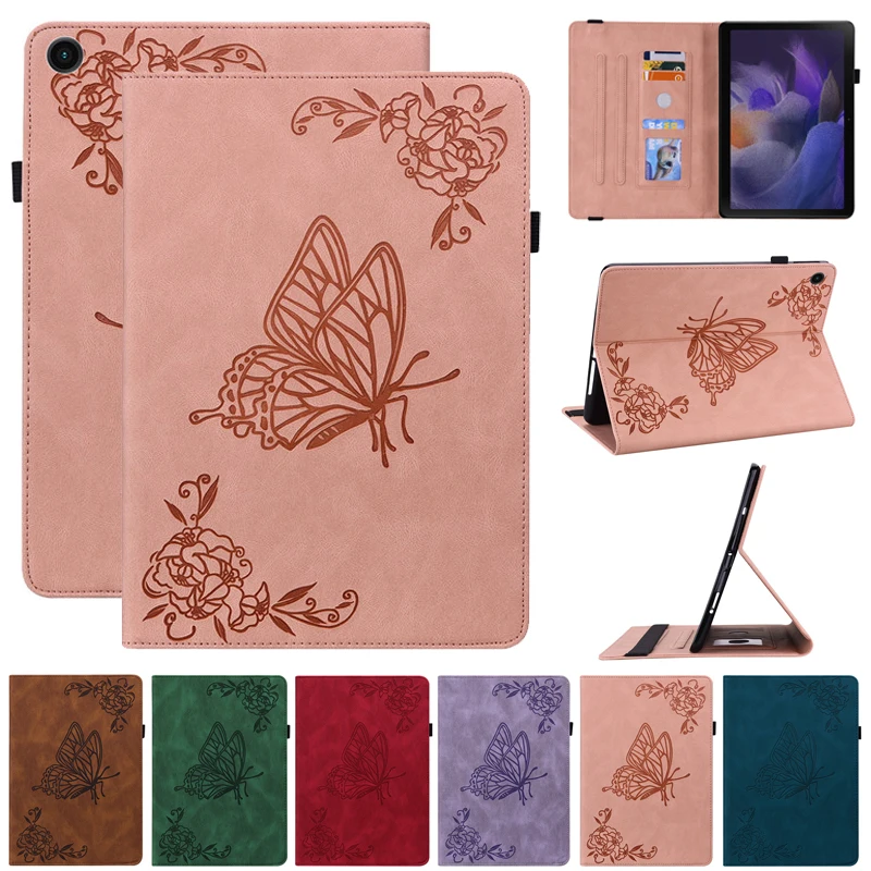 

Чехол для планшета для Realme Pad 2021 10,4 дюймов, чехол в стиле ретро из искусственной кожи с тиснением, подставка, кошелек, чехол для Realme Pad, оболочка, чехол