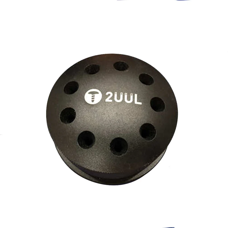 2uul سبيكة الألومنيوم متعددة الوظائف 9-hole مفك تخزين الرف للهاتف المحمول أداة إصلاح مفك الدورية الجرف أداة