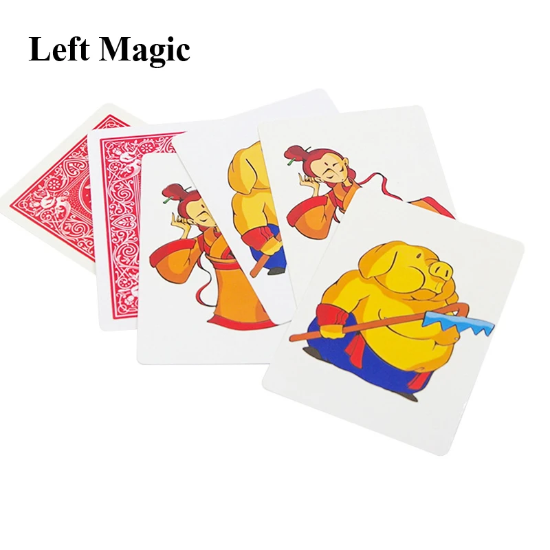 Funny  Beauty & Pig - Close Up Magic Tricks Cards Street Magic Props Illusions Mentalism  Accessories Comedy