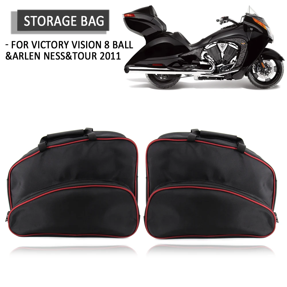 

Motorcycle Saddle Bags Side Storage Luggage Bag Inner Bag liner Waterproof FOR Victory Vision 8 Ball&Arlen Ness&Tour 2011 2010