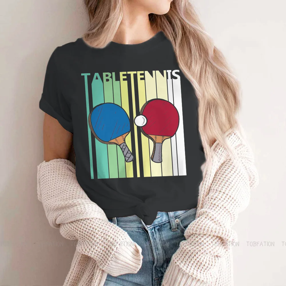 Table Tennis W Fashion TShirts Table Tennis Female 4XL Harajuku Fabric Tops T Shirt O Neck Big Size