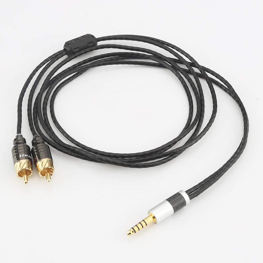 Audiocrast R600 +807AC 16 Cores HIFI 4.4mm to 2 RCA Audio Cable WM1A/1Z PHA-1A/2A Z1R 4.4mm Upgrade Cable