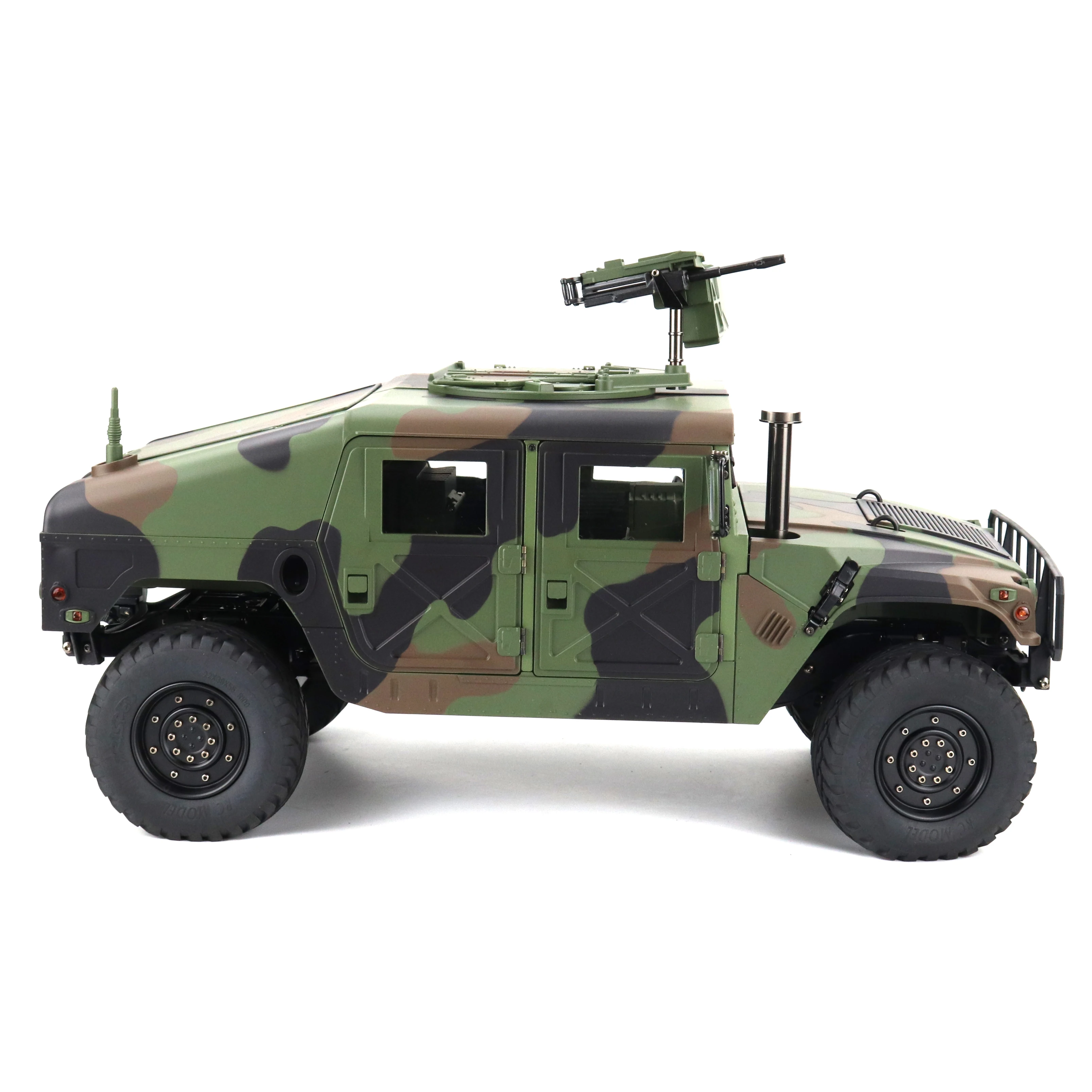 1/10 US Humvee 4x4 Military Truck 4WD 2.4G RC Alloy Car KFOR RTR KEYIGE HG-P408