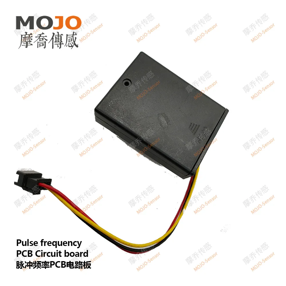 Painel pcb com caixa da bateria, medidor de fluxo de dados de pulso, display digital