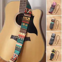 Correa de guitarra ajustable de poliéster Vintage, Compatible con bajo eléctrico y acústico, gran regalo para guitarrista