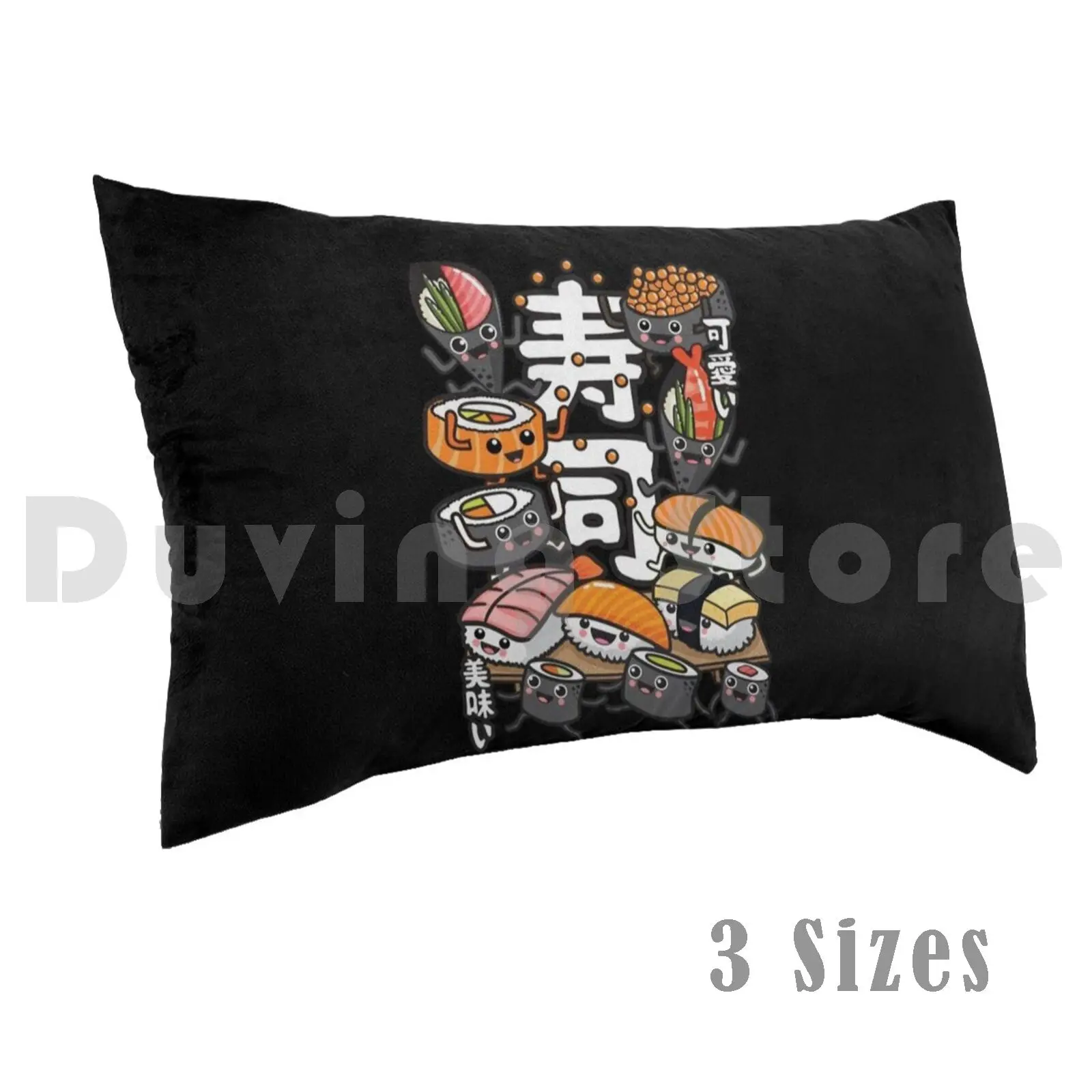 Funda de almohada Sushi Kawaii 3043 Sushi Kawaii comida Japón lindo sabroso delicioso lindo