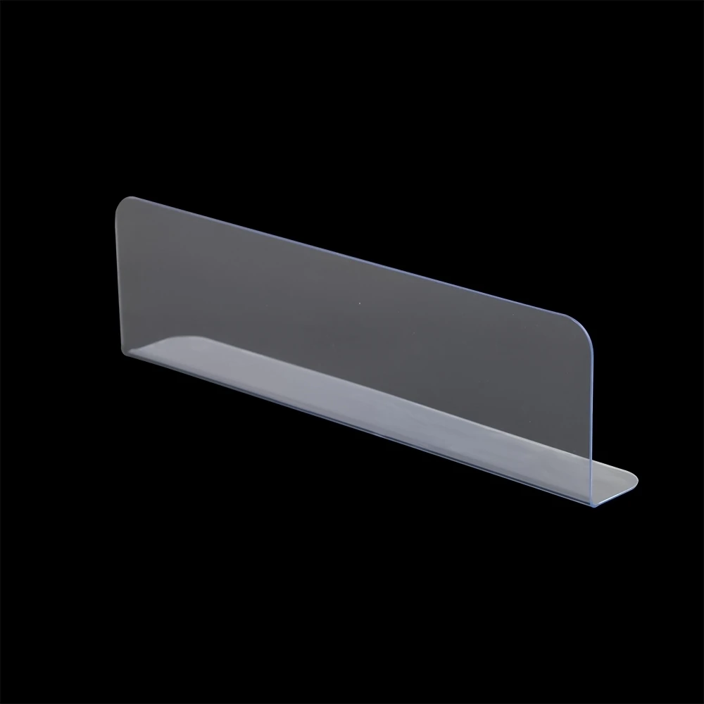 

400mm Plastic l Shape Commodities Divider Fixture Shelf Merchandise Guard Strip Accessories