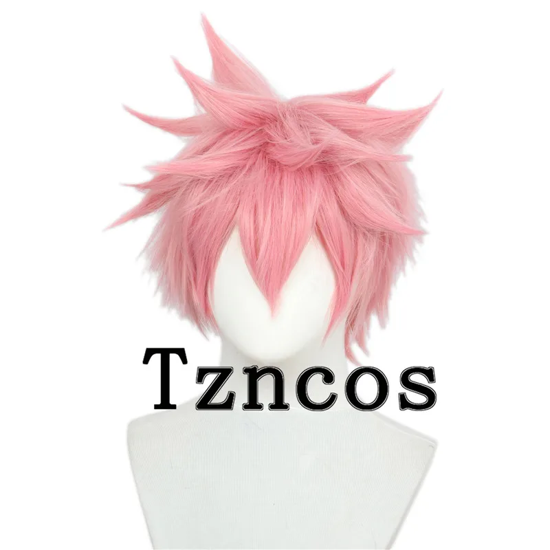 

Tzncos Dark Pink Short Wig Heat Resistant Synthetic Hair