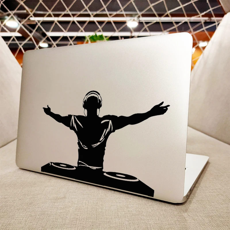 DJ Turntable Laptop Sticker for Apple Macbook Pro Air 11 13 Retina 12 15 Inch Mac Book Skin Vinyl HP Chrome Notebook Decal Decor