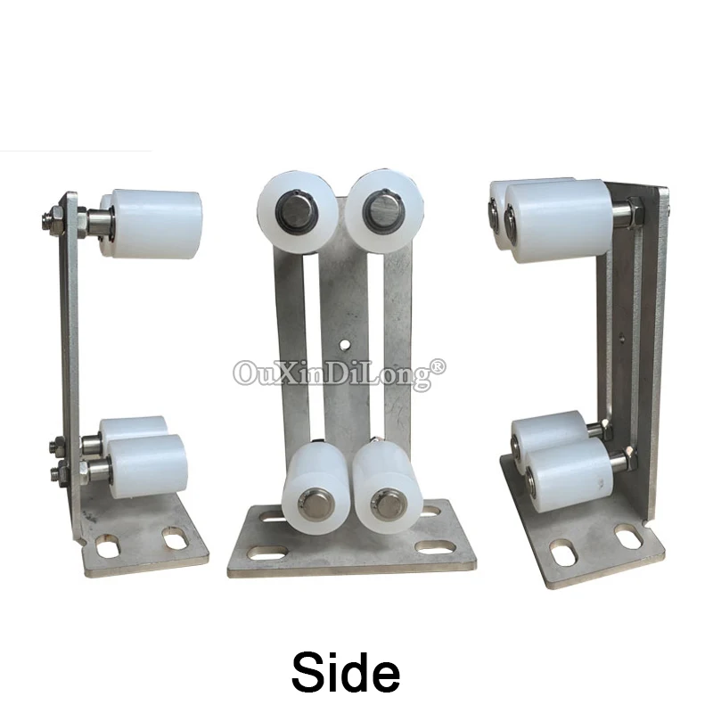 1PCS Slide Gate Guide Post Rol Adjustable Braket Nilon Keras Rol Tugas Berat Baja Gate Guider GF389