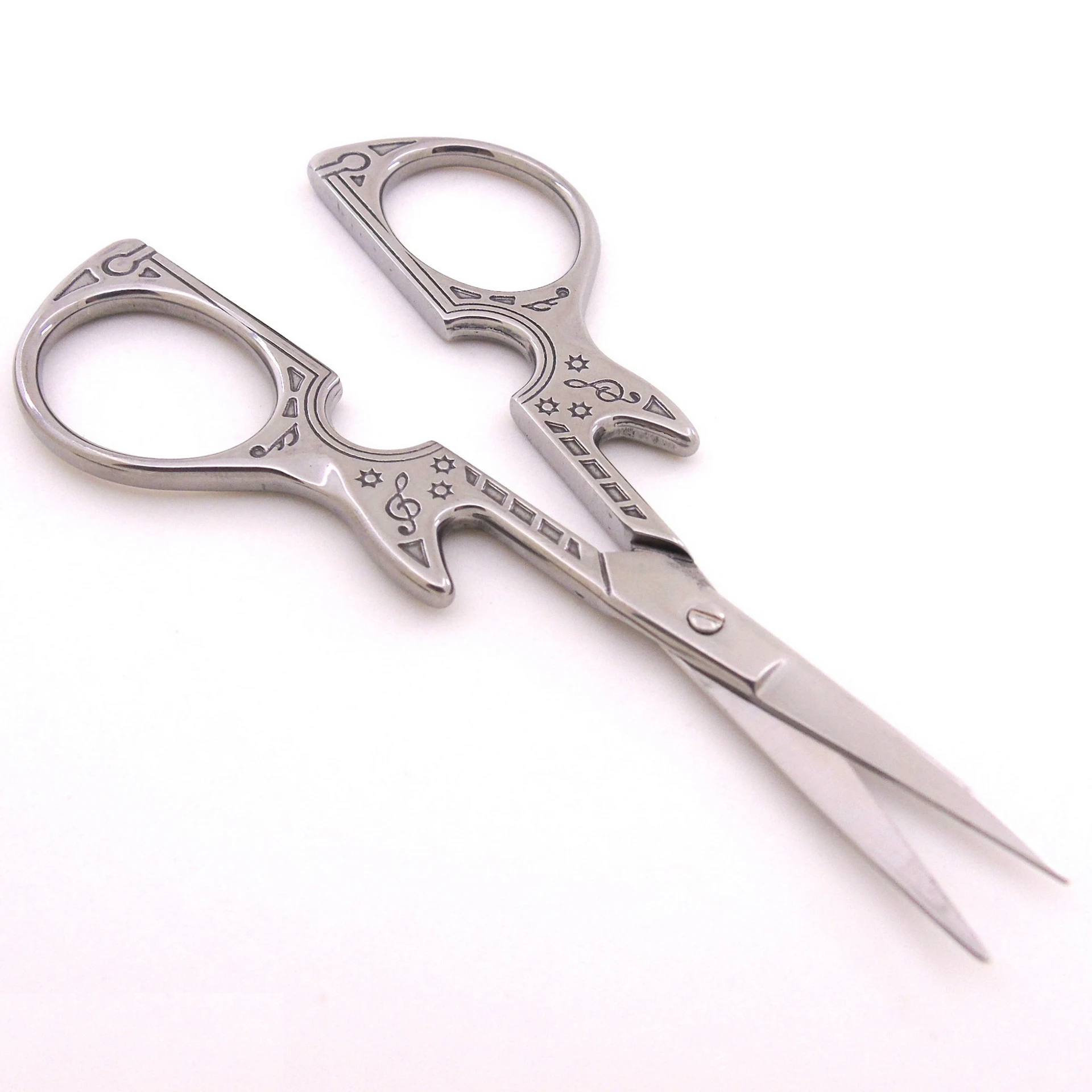 Vintage Style Guitar Scissors for Nail Art, Sewing, Embroidery, DIY Craft and Wedding Decoration