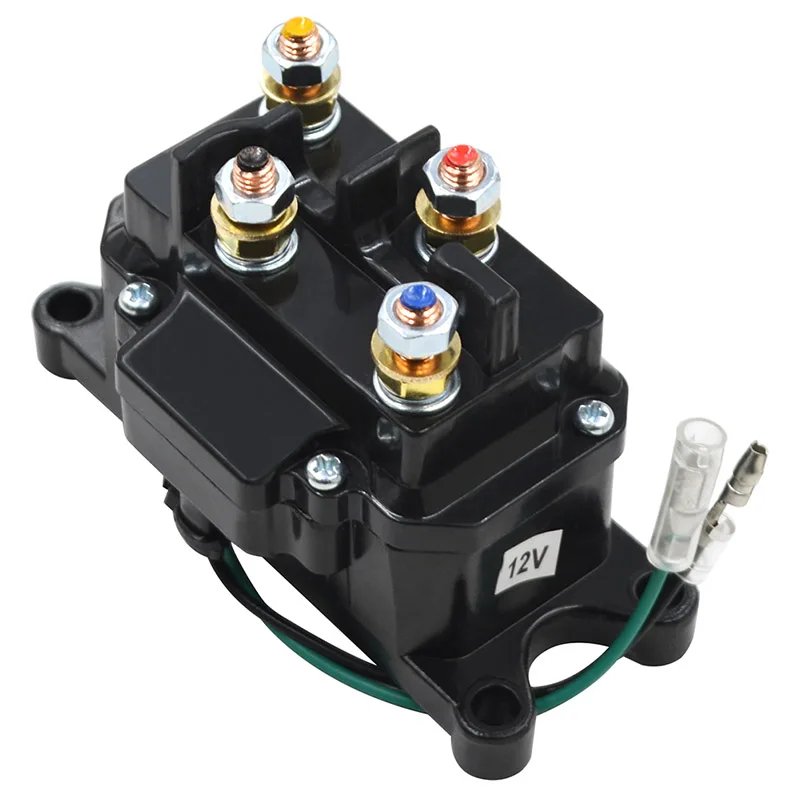 

12V 250A Winch Universal Starter Solenoid Relay Contactor Rocker Switch Thumb Truck for ATV UTV 4x4 Vehicles 63070 62135 2875714