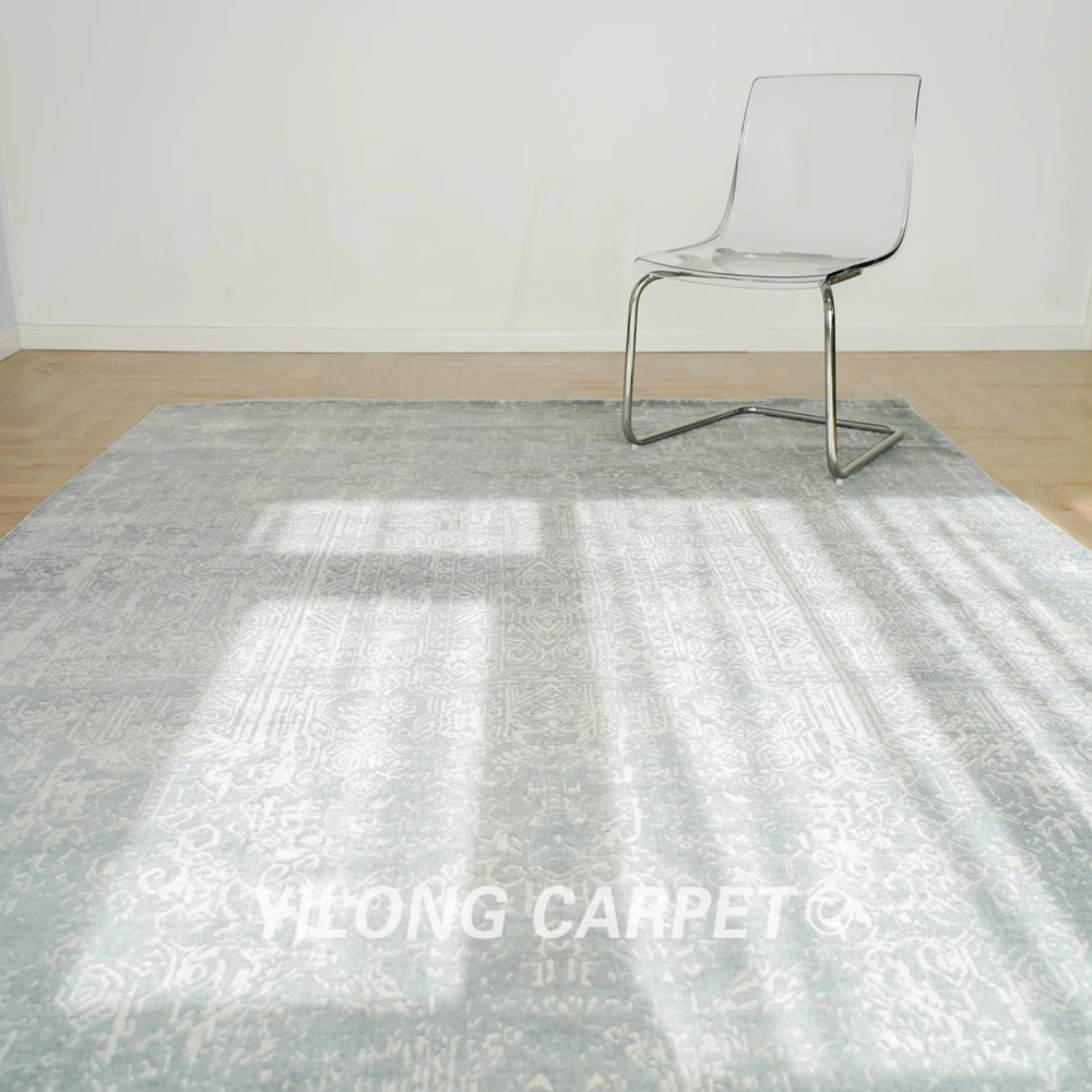 200x300cm Loom-knotted Wool Silk Indoor Rug Modern Style Kid Friendly Carpet (HL10)