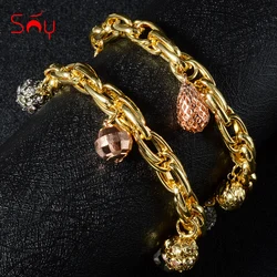 Sunny Jewelry Fashion Jewelry Charm Bracelets For Women Hand Chains Link Chain Ball Bracelet High Quality For Engagement Trend