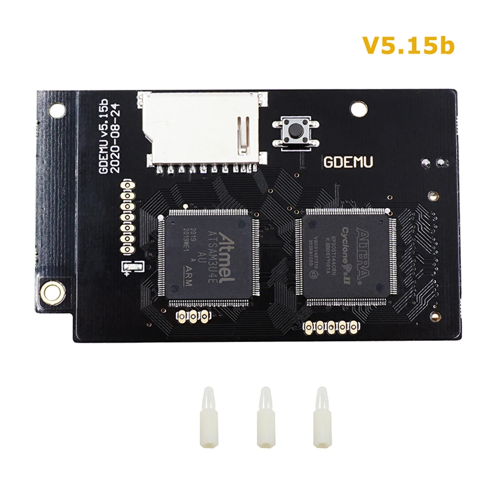 BitFunx DC V5.15b GDEMU Optical Drive Simulation Board For DreamCast And White/Black Remote SD Card Mount Kit For GDEMU