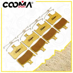 Bicycle Brake Pads for Hope Tech3 Evo E4 Hydraulic Caliper, 4 Pairs, Gold Full Metal