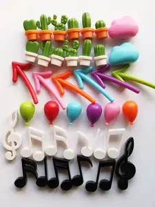 Bilashmart 6 Fridge Magnet Arrow Balloon Cactus Cloud Note Refrigerator Magnetic Whiteboard Sticker Christmas Home Decoration Kitchen