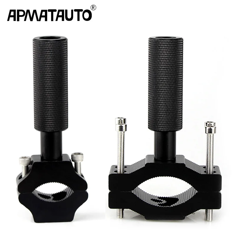 1pcs 30mm 55mm Motorcycle Extension Bracket Spotlight Off-Road External Fixed Lamp Holder lighting extension Fork Handle Bracket