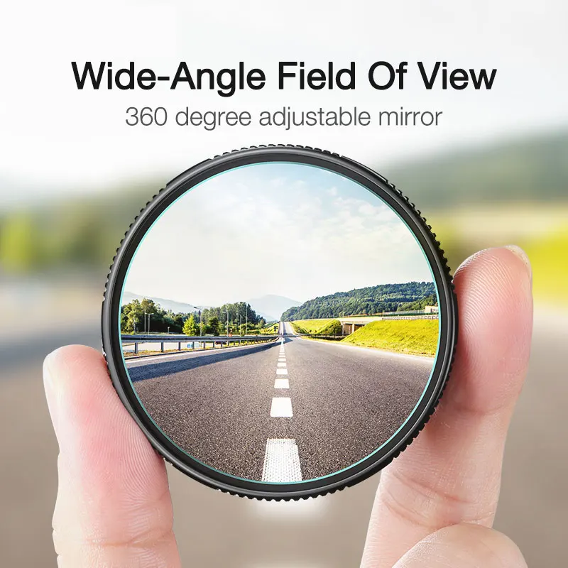 Car Mirror HD Convex Mirror Blind Spot Auto Rearview Mirror 360° Wide Angle Vehicle Parking Adjustable Rear View Mirrors