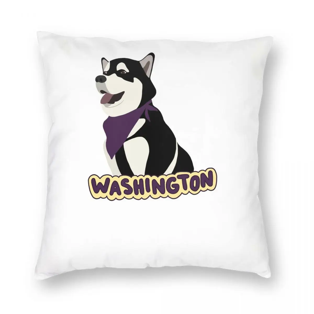 Mascot Washington Square Pillowcase Polyester Linen Velvet Pattern Zip Decorative Pillow Case Home Cushion Cover 18