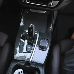 Auto Interior Decoration ABS Carbon Fiber Gearbox Panel Trim Cover Car Accessories For BMW X3 G01 X4 G02 IX3 G08 M Sport