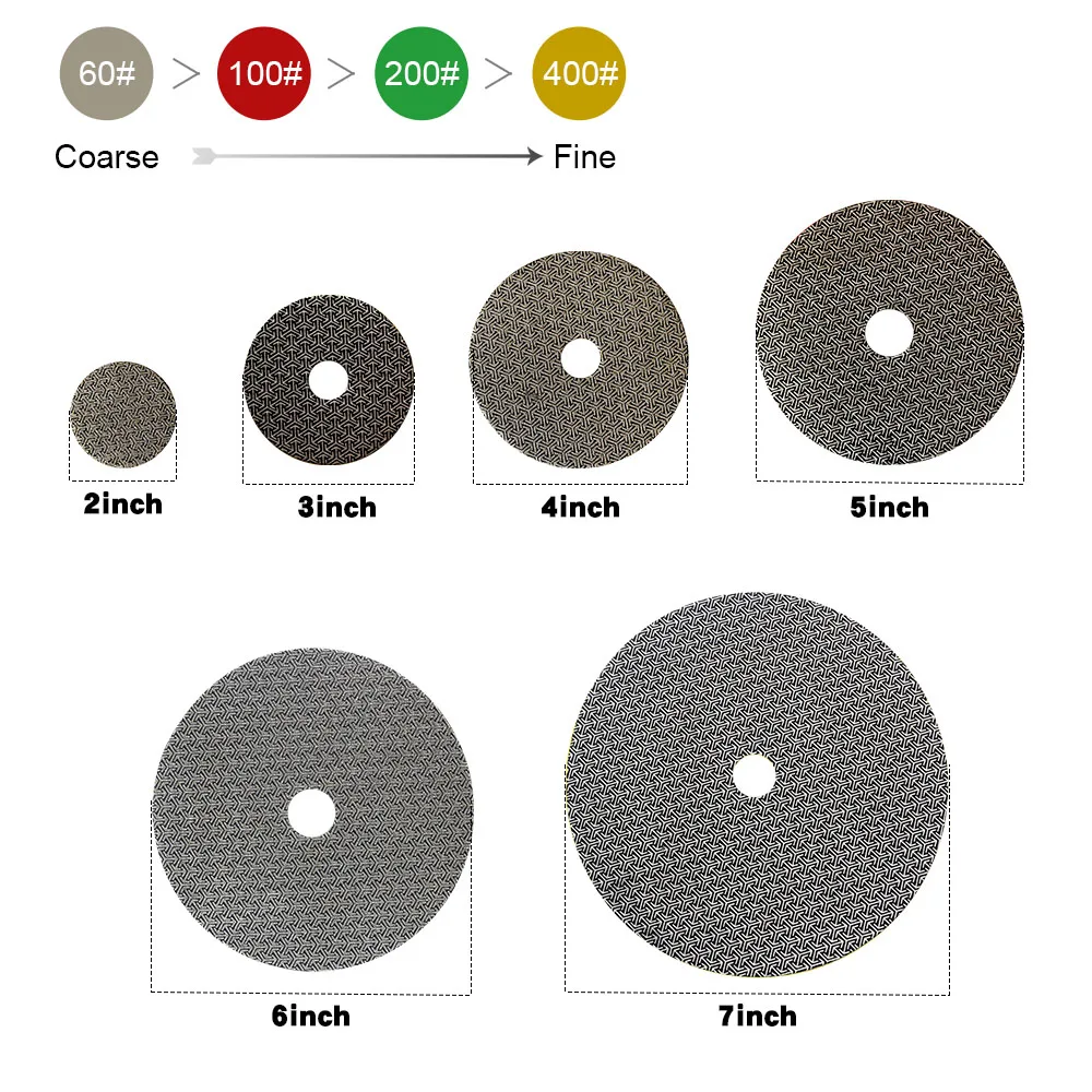 Electroplated Diamond Polishing Pads Diamond Hand Polishing Pads For Glass Granite Marble for Sanding Polishing Surfaces