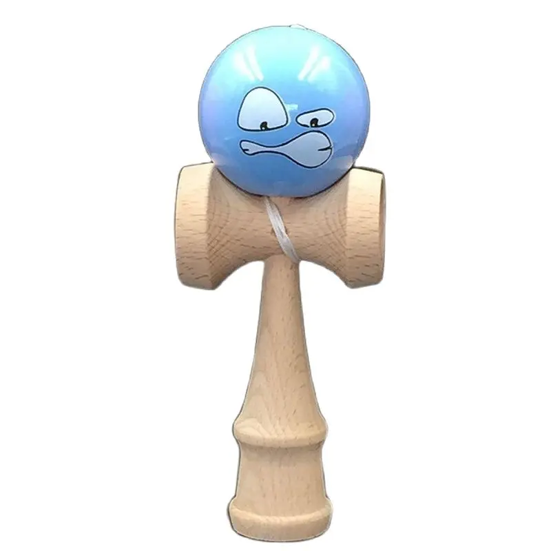 Kendama Bóng Hoạt Hình Biểu Hiện Kendama Thanh Kiếm Bóng Chuyên Nghiệp Bằng Gỗ Đồ Chơi Kỹ Năng Tung Hứng Bóng Trò Chơi Đồ Chơi Cho Trẻ Em Người Lớn Quà Tặng