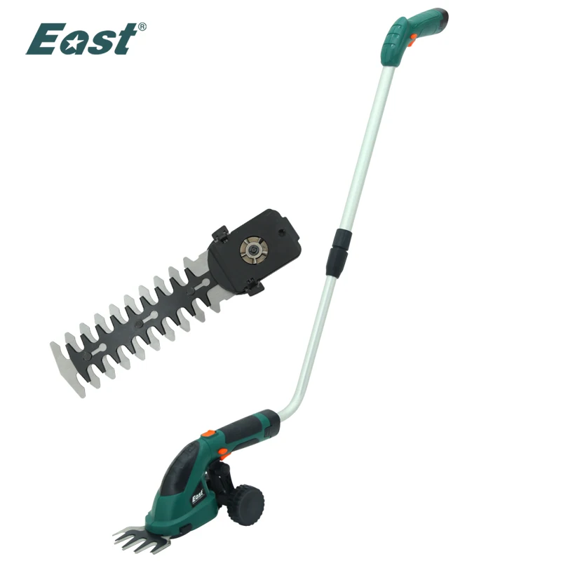 Oost 7.2V Li-Ion Draadloze Heggenschaar Grastrimmer 2 In 1 Grasmaaier Tuin Snoeischaar ET1511