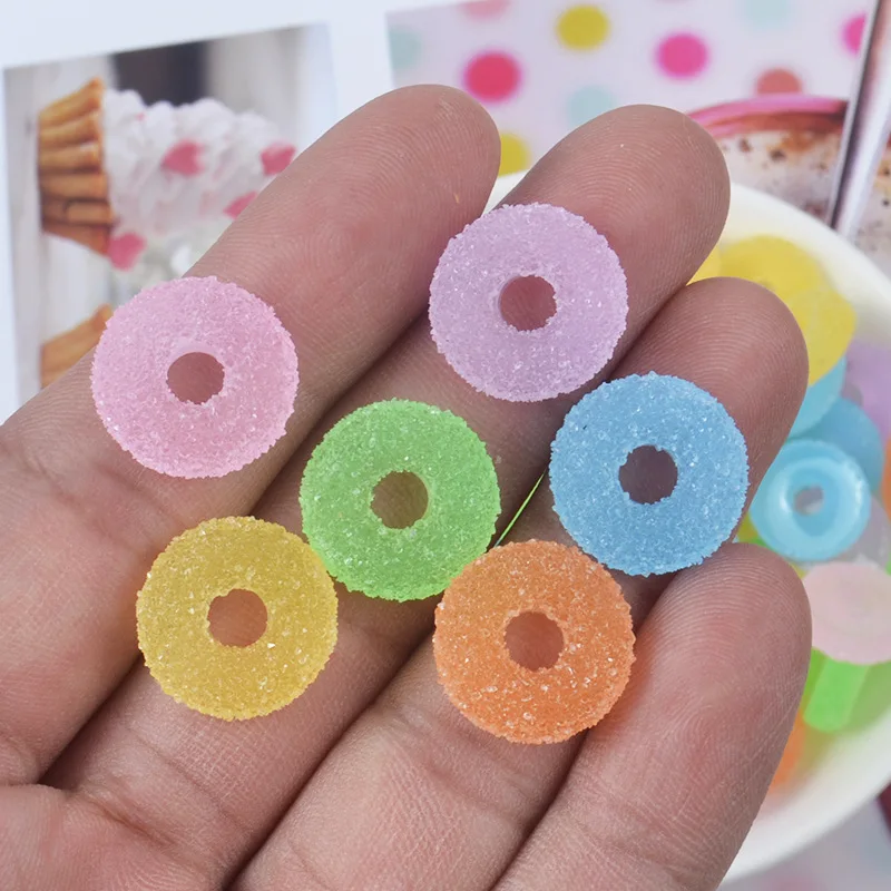 15Pcs Simulated Sweet Heart Candy Charms for Slime DIY Polymer Filler Addition  Accessories Toys Modeling Clay Kit for Children