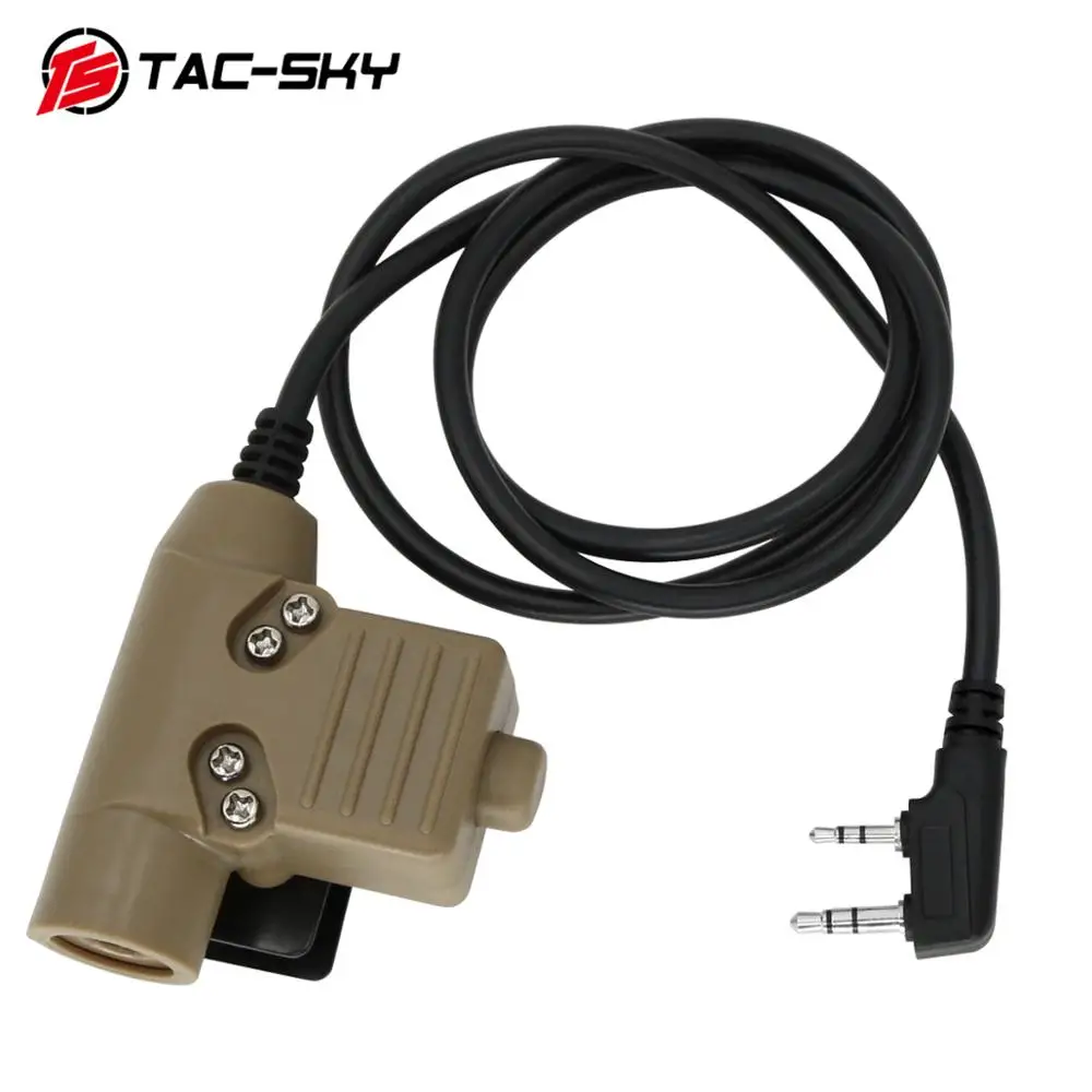 TS TAC SKY PTT U94 PTT Taktische PTT Adapter Taktische Headset Walkie Talkie Ptt Für Comta I II III / Sordin Taktische Headsets