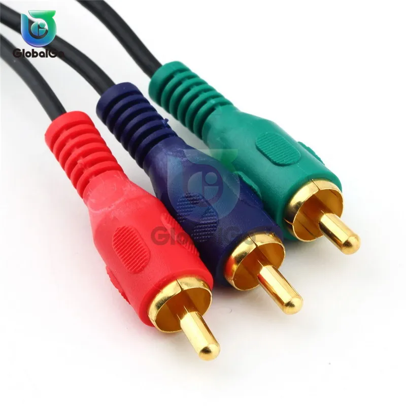 HDMI al Cavo del RCA HDMI Maschio a 3RCA AV Composito Maschio M/M Connettore Adapter Cavo del Convertito Cavo Trasmettitore