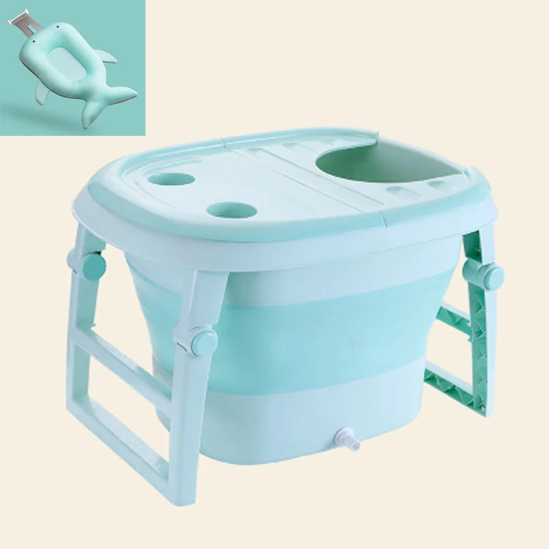 Newborn Baby Take A Bath Bathtub Non-Slip Foot Bath Bucket Folding Bathroom Portable Large Capacity Bath tub Swimming Pool